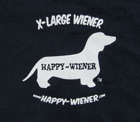 Happy-Wiener shirt sizes